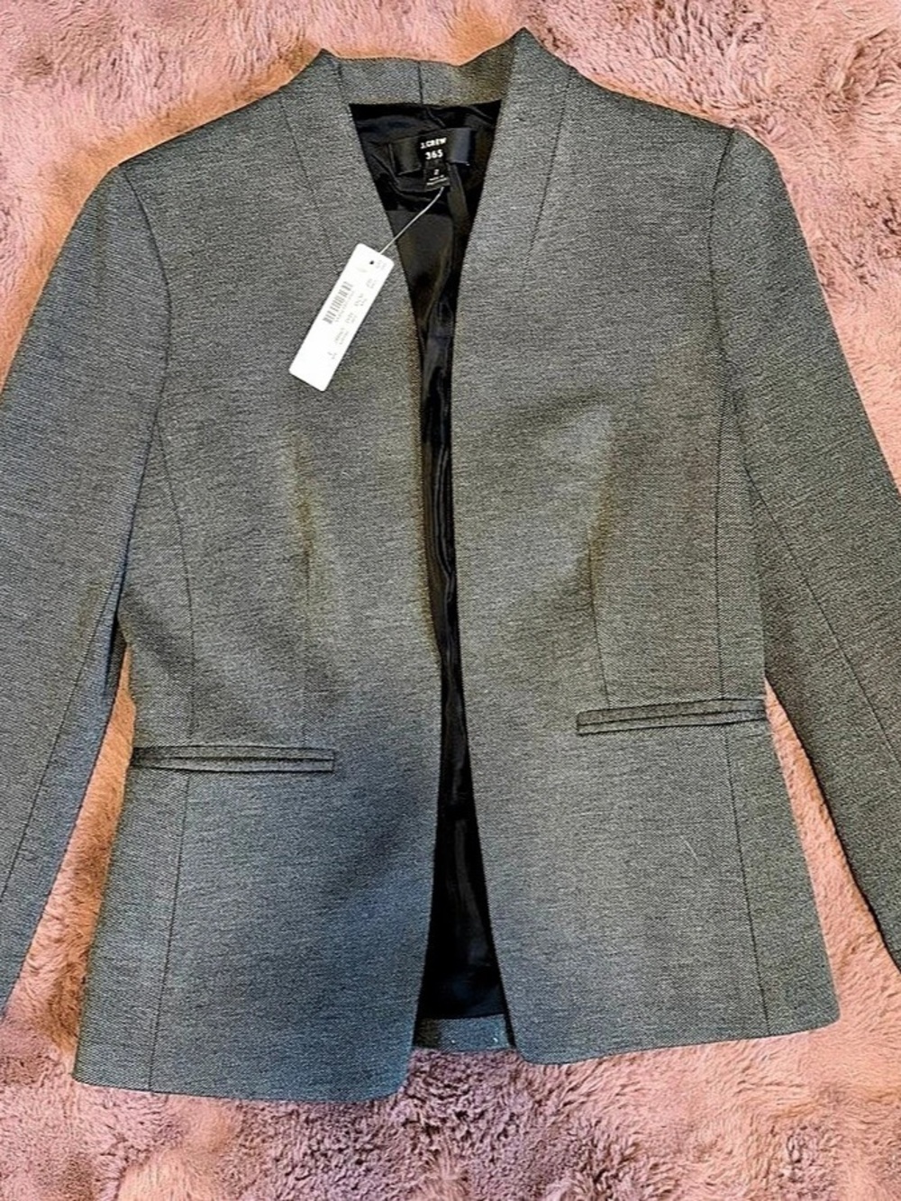 NWT J.Crew 365 Going-Out Blazer Stretch Twill Gray Women’s Size 2 H2743